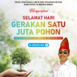 Selamat Hari Gerakan Satu Juta Pohon