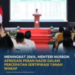 Meningkat 206 %, Menteri Nusron Apresiasi Peran Nazir dalam Percepatan Sertipikasi Tanah Wakaf SapaNTB.Photos