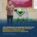 Jadi Pembicara di Akademi Politik UMJ, Wamen ATR/Waka BPN: Pertanahan Berperan Strategis dalam Mendukung Asta Cita Presiden SapaNTB.Photos